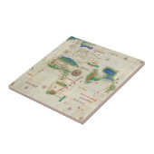 CantinoのPlanisphere | 1502年 タイル (側面)
