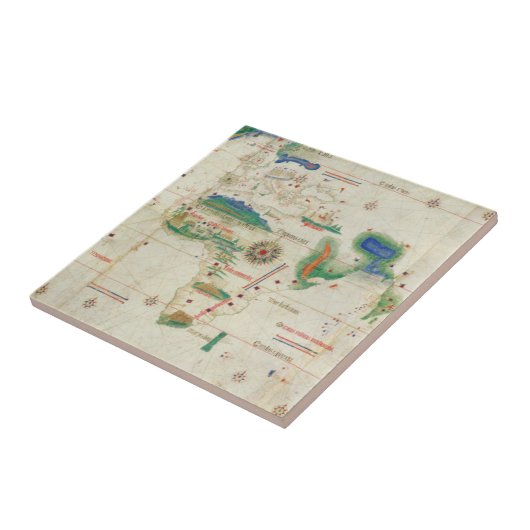 CantinoのPlanisphere | 1502年 タイル (側面)