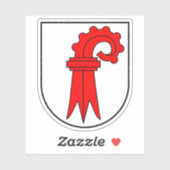 Canton of Basel-Landschaft emblem, Switzerland シール (シート)