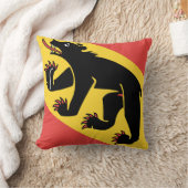 Canton of Bern flag Switzerland symbol クッション (ブランケット)