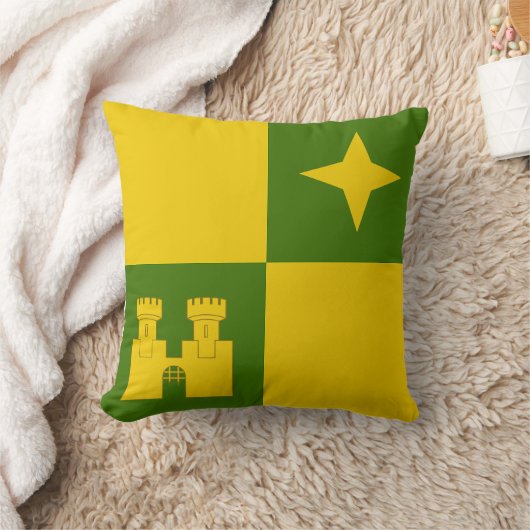 Canton of Castle North Populace Badge Throw Pillow クッション (ブランケット)