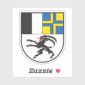 Canton of Graubünden coat of arms, Switzerland シール (シート)