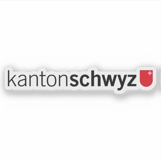 Canton of Schwyz logo, Switzerland シール (正面)