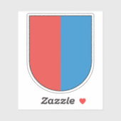 Canton of Ticino coat of arms, Switzerland シール (シート)
