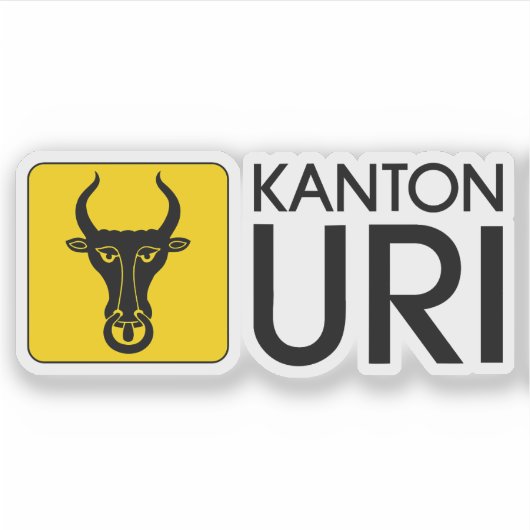 Canton of Uri logo, Switzerland シール (正面)