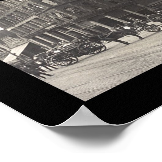 Canton OH消防局写真1913 ポスター (角)