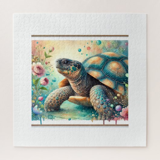 Cantors giant softshell turtle 060824AREF136 - Wat ジグソーパズル (縦)