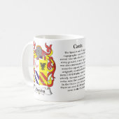 Cantu、起源、意味および頂上 コーヒーマグカップ (正面左)