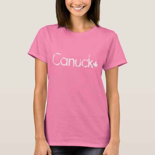 Canuck_logo_whitegrunge Tシャツ (正面)
