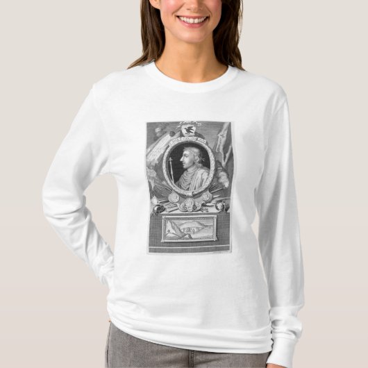 Canute、デンマークすばらしい(d.1035)イギリス国王 Tシャツ (正面)