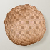 Canvasテクスチャヴィンテージの背景。ヴィンテージ、古い、r ラウンドクッション (裏面)