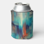 Canvasテクスチャ：シームレスな油絵を描 缶クーラー (缶裏面)