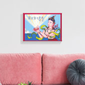 CANVAS – チベット語マントラで女神を捧げる キャンバスプリント (インサイチュ (リビング))