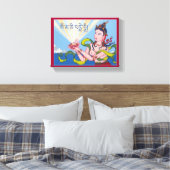 CANVAS – チベット語マントラで女神を捧げる キャンバスプリント (インサイチュ (寝室))