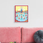 CANVAS - 8 Medicine Budhas - Masters of Healing キャンバスプリント (インサイチュ (リビング))