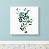 Canvas Allah design islam キャンバスプリント (インサイチュ (ウッドフロア))