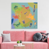 canvas animals cow chicken キャンバスプリント (インサイチュ (リビング))