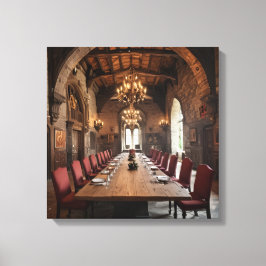Canvas Art (Castle Dining Hall-5) キャンバスプリント