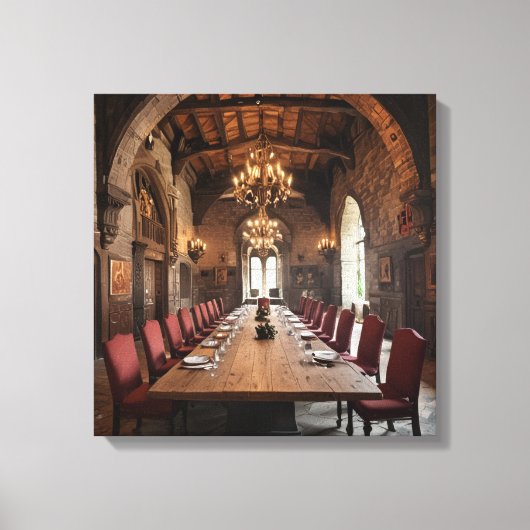 Canvas Art (Castle Dining Hall-5) キャンバスプリント (正面)