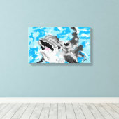 Canvas Art : Dolphin 遊 at  キャンバスプリント (インサイチュ (ウッドフロア))