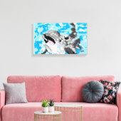 Canvas Art : Dolphin 遊 at  キャンバスプリント (インサイチュ (リビング))