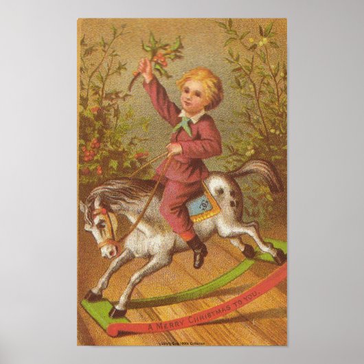 CANVAS ARTWORK - 1800s ART FROM CHROMOLITHOGRAPH ポスター (正面)