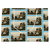 Canvas backed Duck from Audubon's Birds of America ラージペーパーバッグ (正面)