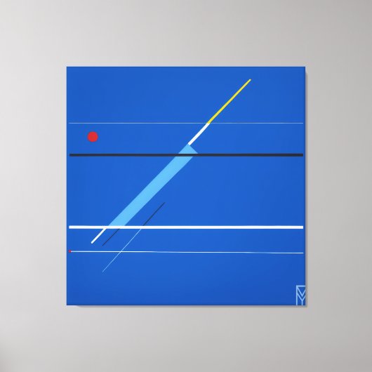 Canvas Blue Screen: Kandinsky's Art キャンバスプリント (正面)