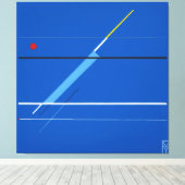 Canvas Blue Screen: Kandinsky's Art キャンバスプリント (インサイチュ (ウッドフロア))