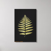 Canvas Elegant Gold Fern Leaf Botanical Decor キャンバスプリント (正面)
