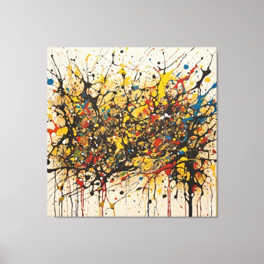 Canvas Fury of the Waters: Pollock in RS キャンバスプリント (正面)