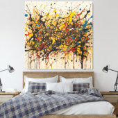 Canvas Fury of the Waters: Pollock in RS キャンバスプリント (インサイチュ (寝室))