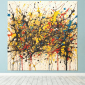 Canvas Fury of the Waters: Pollock in RS キャンバスプリント (インサイチュ (ウッドフロア))