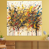 Canvas Fury of the Waters: Pollock in RS キャンバスプリント (インサイチュ (リビング))