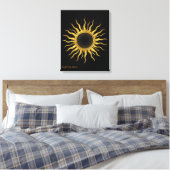 Canvas Golden Solar Eclipse Celestial Wall Art キャンバスプリント (インサイチュ (寝室))