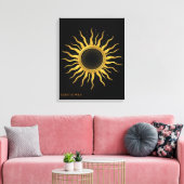 Canvas Golden Solar Eclipse Celestial Wall Art キャンバスプリント (インサイチュ (リビング))