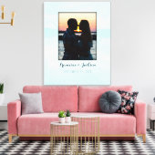 Canvas Guest Book Alternative 結婚's Photo Sign キャンバスプリント (インサイチュ (リビング))