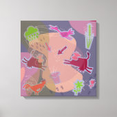 Canvas happy cows キャンバスプリント (正面)