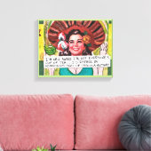 CANVAS-I知っている私は皆の紅茶のカップではない キャンバスプリント (インサイチュ (リビング))