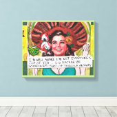 CANVAS-I知っている私は皆の紅茶のカップではない キャンバスプリント (インサイチュ (ウッドフロア))