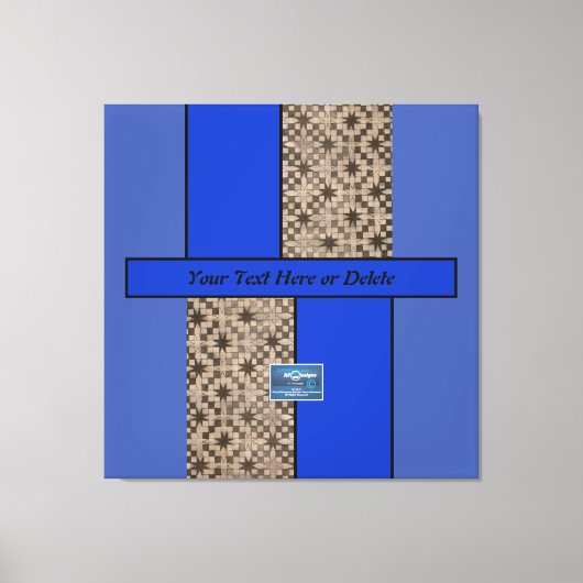 Canvas Indigo（青LED S.C.C.）RFPMDesigns ©️ 2023/4 キャンバスプリント (正面)