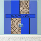 Canvas Indigo（青LED S.C.C.）RFPMDesigns ©️ 2023/4 キャンバスプリント (インサイチュ (ウッドフロア))