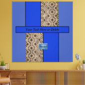 Canvas Indigo（青LED S.C.C.）RFPMDesigns ©️ 2023/4 キャンバスプリント (インサイチュ (リビング))