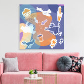 canvas koeien buiten キャンバスプリント (インサイチュ (リビング))