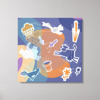 canvas koeien buiten キャンバスプリント