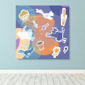 canvas koeien buiten キャンバスプリント (インサイチュ (ウッドフロア))