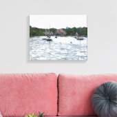 CANVAS: Lake Harriet Pavilion and Boats_ キャンバスプリント (インサイチュ (リビング))