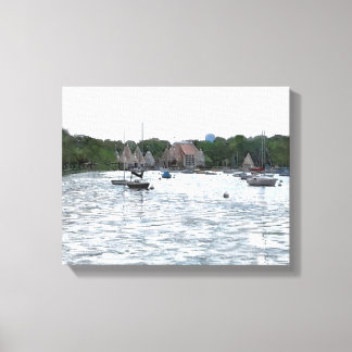 CANVAS: Lake Harriet Pavilion and Boats_ キャンバスプリント