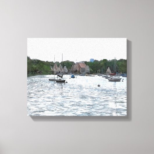 CANVAS: Lake Harriet Pavilion and Boats_ キャンバスプリント (正面)