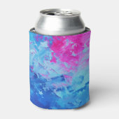 Canvas Mystery:抽象芸術油テクスチャ 缶クーラー (缶正面)